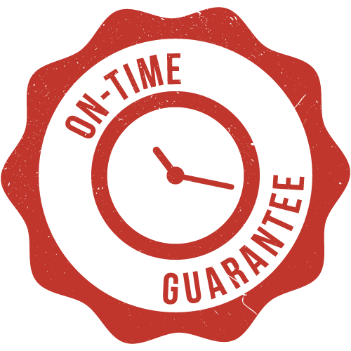 Fairhope, AL HVAC repair on-time guarantee badge - orange